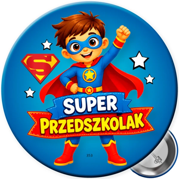 Przypinka Super Przedszkolaka