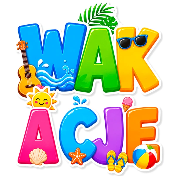 Dekoracje – Napis Wakacje