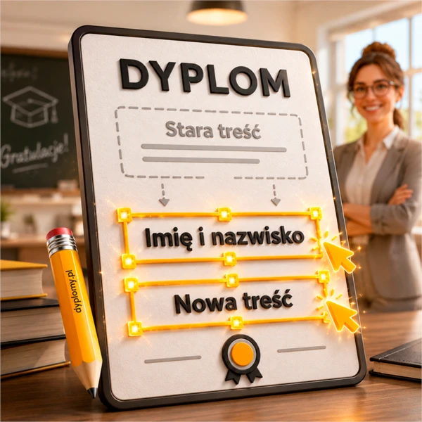 Dyplom A4 - Personalizacja z imionami i nazwiskami