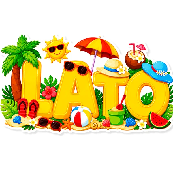 Dekoracje – Napis Lato