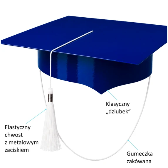 Zestaw Pasowanie na Starszaka (Dyplom, Biret, Rożek Obfitości 60 cm, Zakładka)