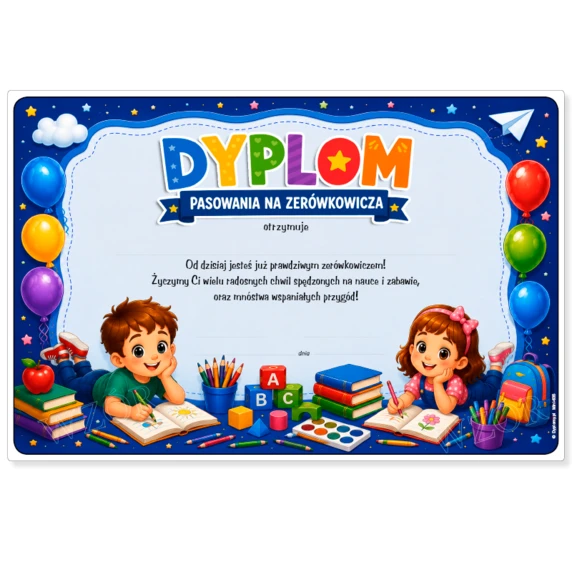 Dyplom Pasowania na Zerówkowicza