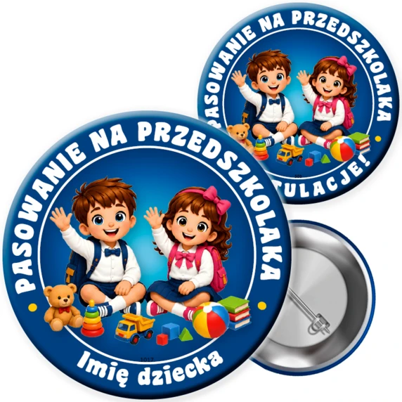 Przypinka Pasowanie na Przedszkolaka