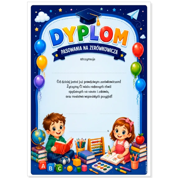 Dyplom Pasowania na Zerówkowicza