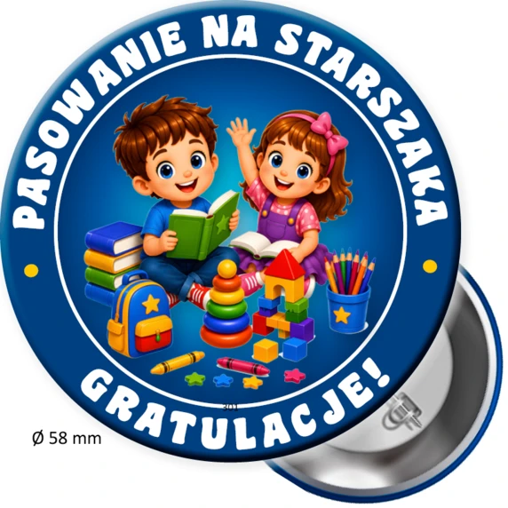 Prezent Pasowanie na Starszaka (Przypinka)