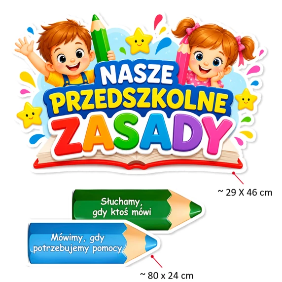Dekoracja Przedszkolna Nasze Zasady