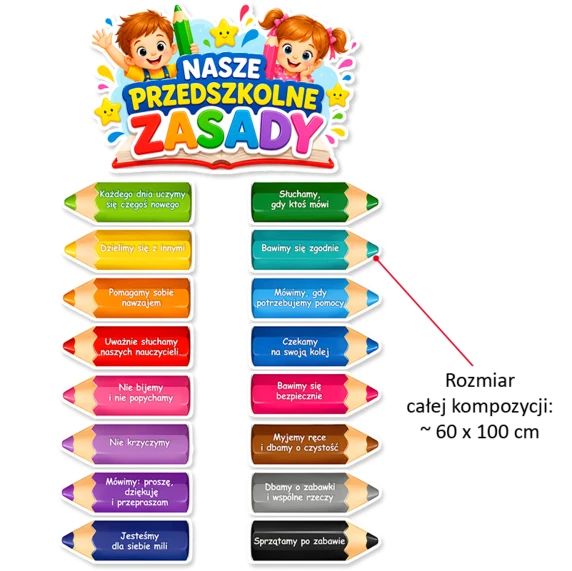Dekoracja Przedszkolna Nasze Zasady