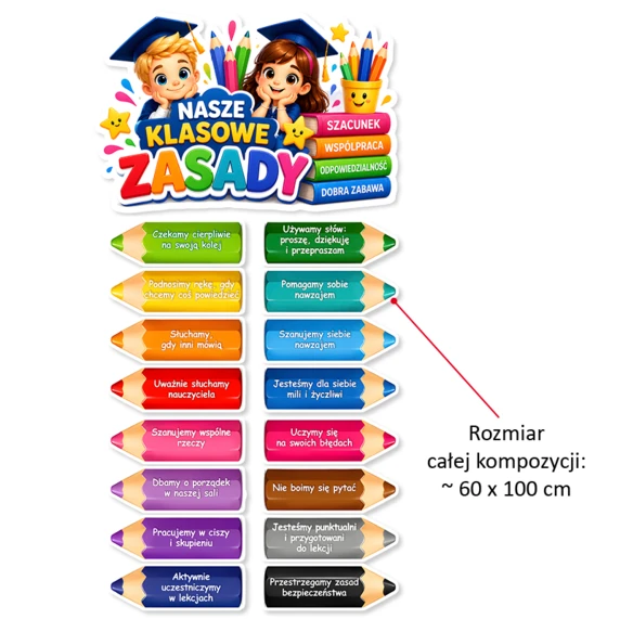 Dekoracja Szkolna Zasady Naszej Klasy
