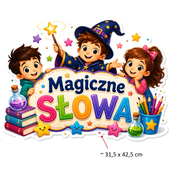 Dekoracja Szkolna Magiczne Słowa