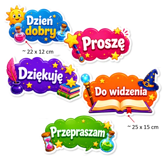 Dekoracja Szkolna Magiczne Słowa