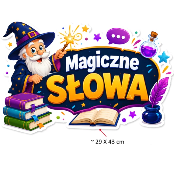 Dekoracja Szkolna Magiczne Słowa