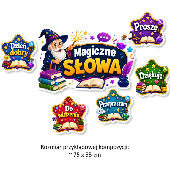 Dekoracja Szkolna Magiczne Słowa