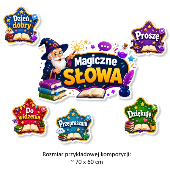 Dekoracja Szkolna Magiczne Słowa
