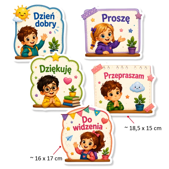Dekoracja Szkolna Magiczne Słowa