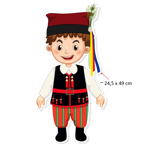 Dekoracja „Chłopiec w stroju regionalnym”