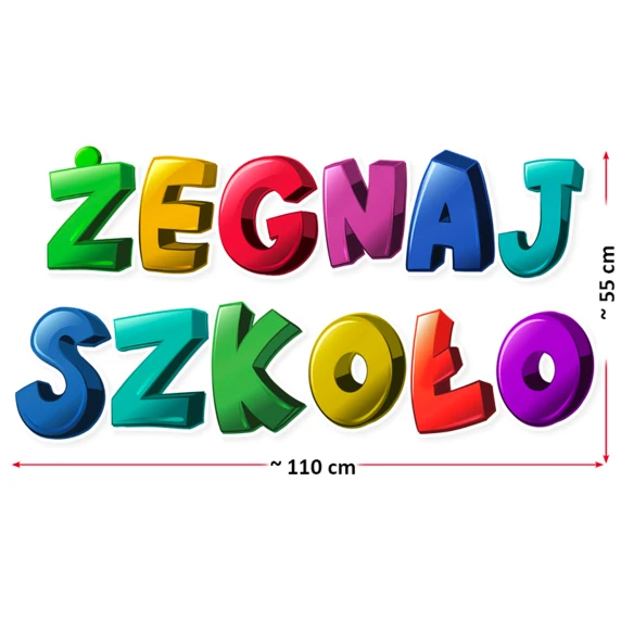 Dekoracja „Żegnaj Szkoło”