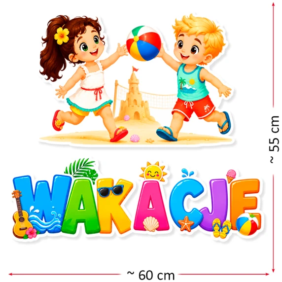 Dekoracja przedszkolna Wakacje