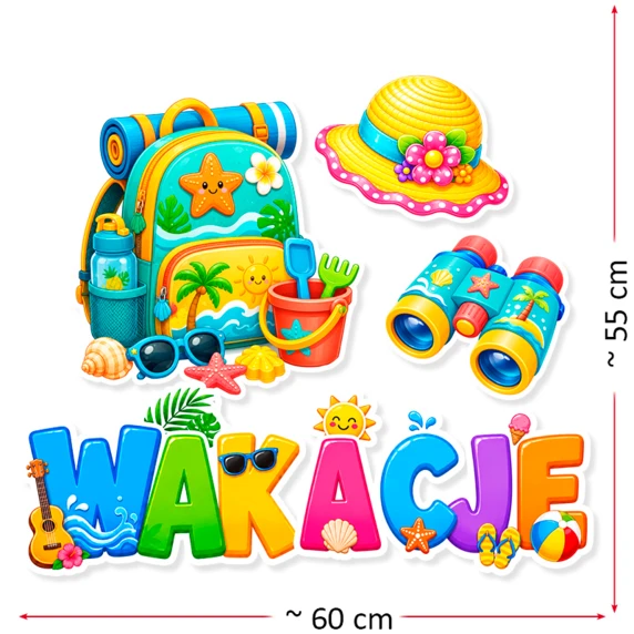 Dekoracja przedszkolna Wakacje