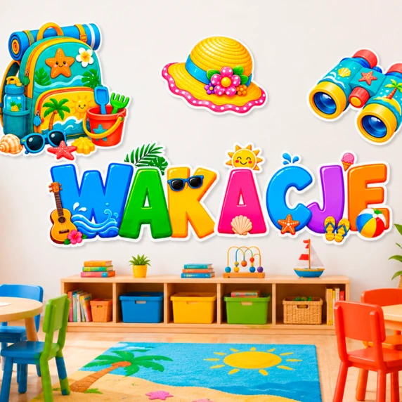 Dekoracja przedszkolna Wakacje