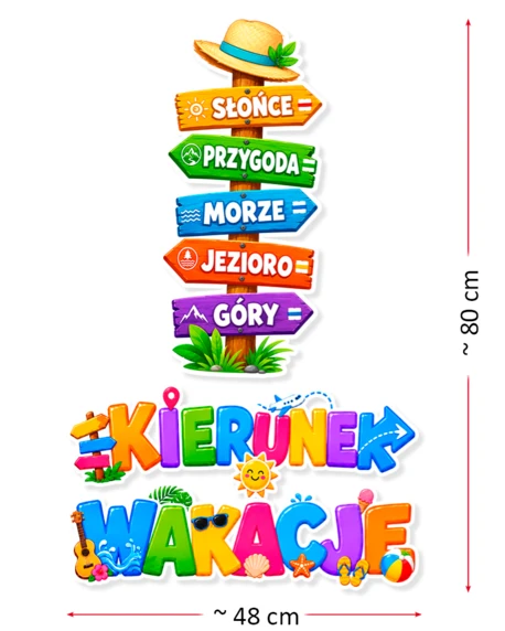 Dekoracja przedszkolna Wakacje