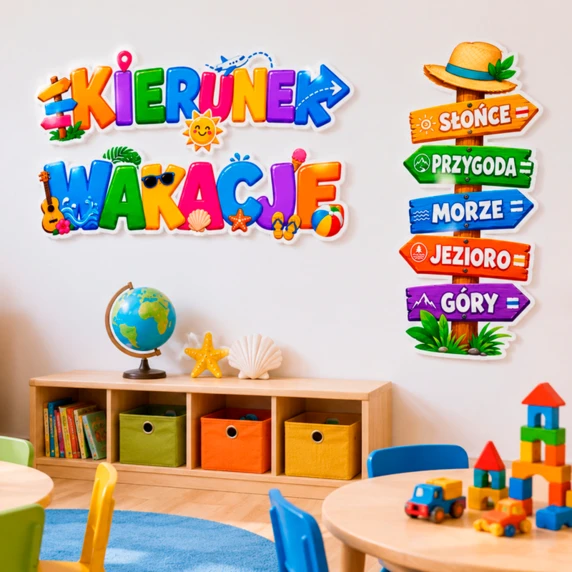 Dekoracja przedszkolna Wakacje
