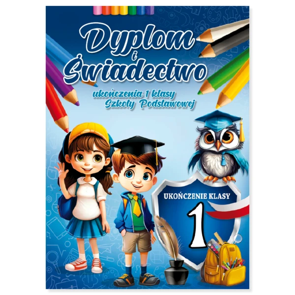 Teczka na dyplom i świadectwo ukończenia 1 klasy