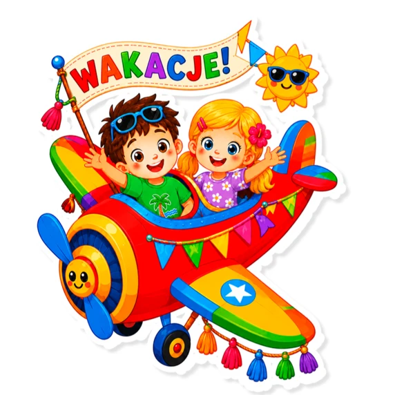 Dekoracja „Samolot Wakacje”