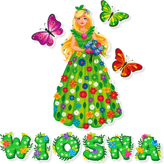 Dekoracja „Pani Wiosna” – zestaw