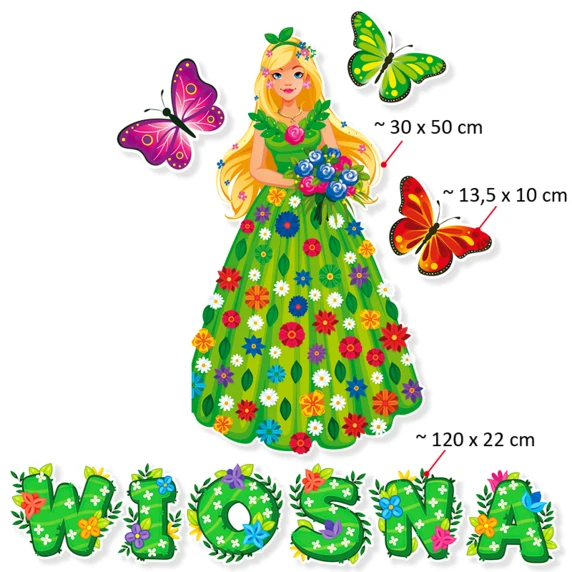 Dekoracja „Pani Wiosna” – zestaw