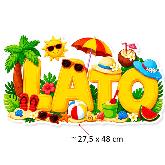 Dekoracja „Napis Lato”