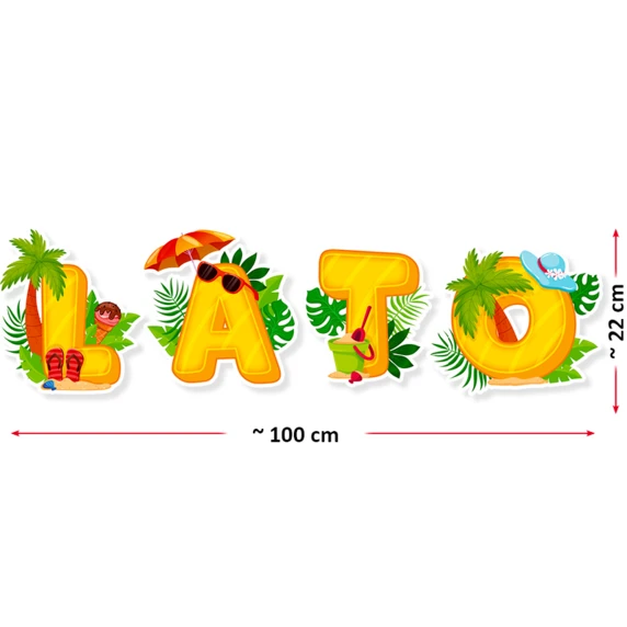 Dekoracja „Napis Lato”