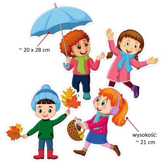 Dekoracja „Dzieci z parasolką”