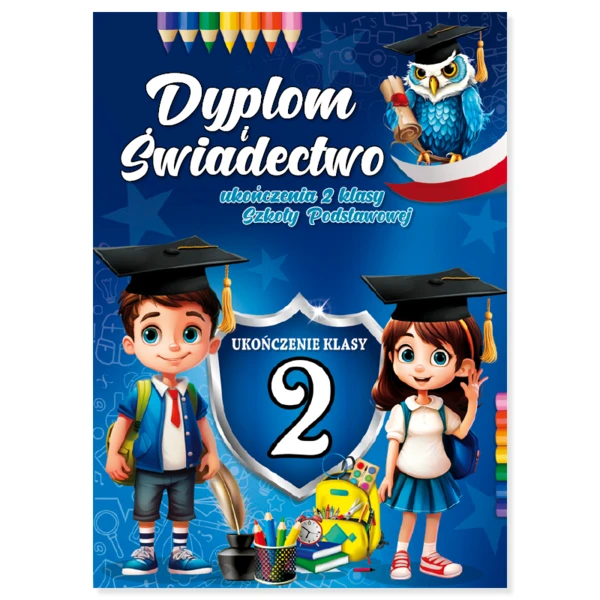 Teczka na dyplom i świadectwo ukończenia 2 klasy