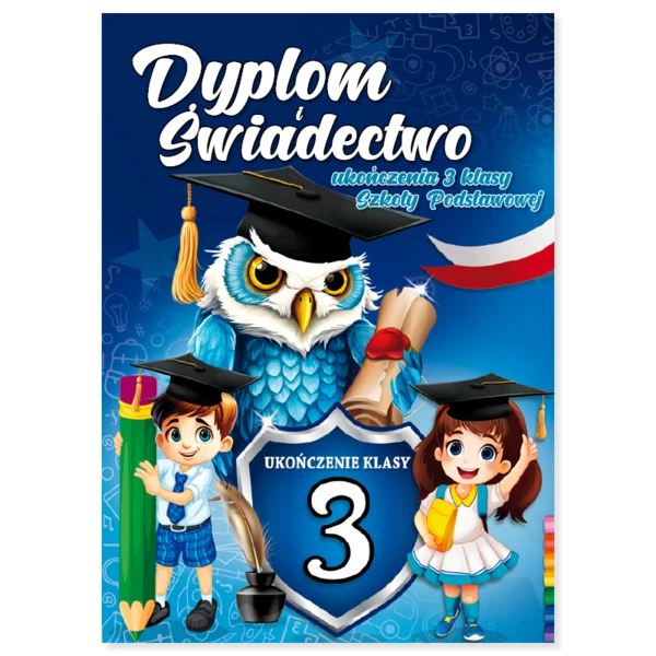 Teczka na dyplom i świadectwo ukończenia 3 klasy