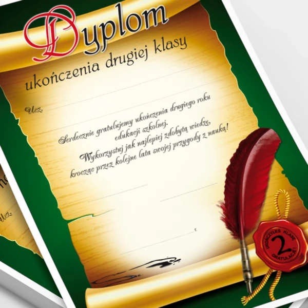 Dyplom Ukończenia 2 klasy