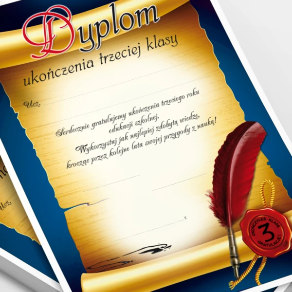 Dyplom Ukończenia 3 klasy