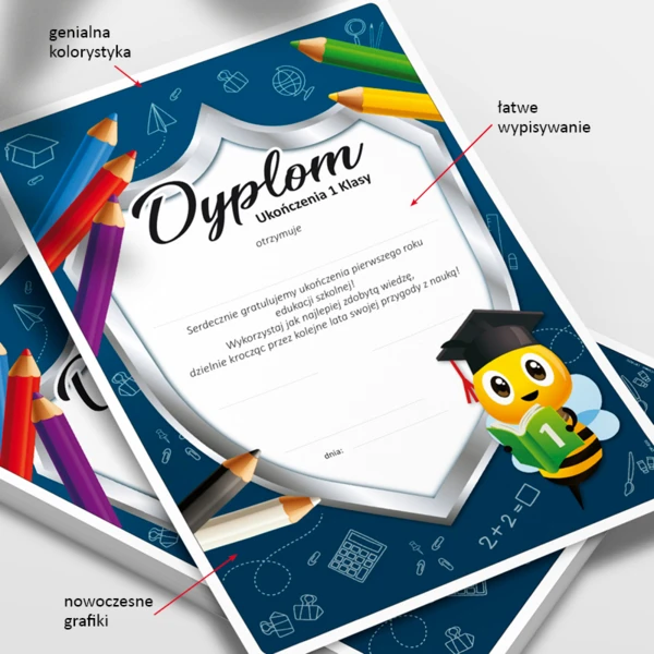 Dyplom Ukończenia 1 Klasy + Teczka