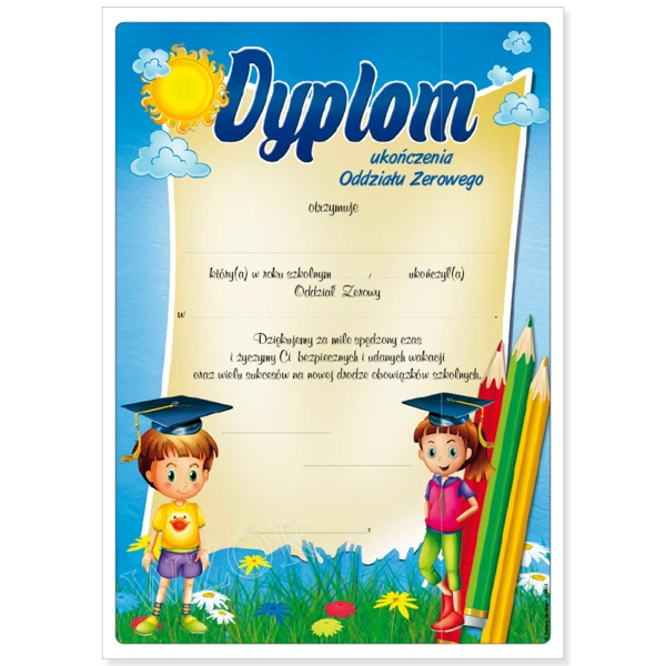 Dyplom Ukończenia Oddziału Zerowego