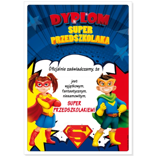 Dyplom Super Przedszkolaka