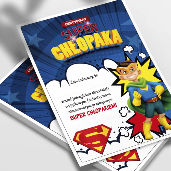 Certyfikat Super Chłopaka