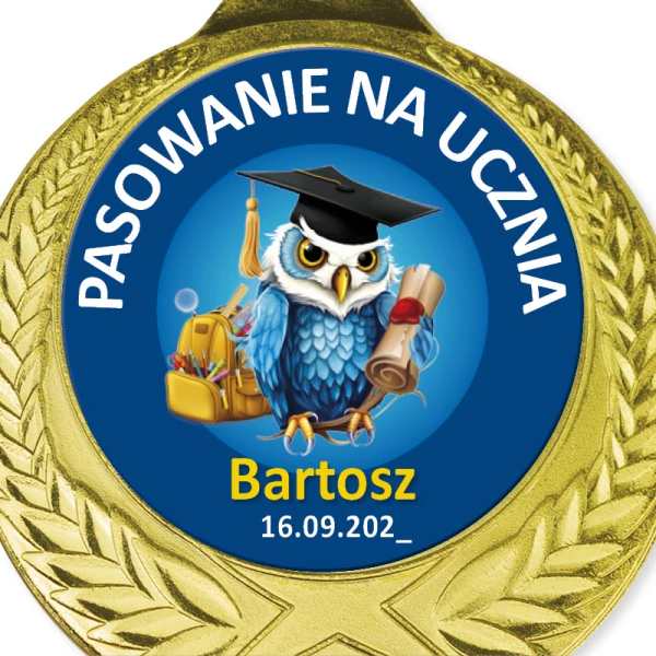 Medal Pasowanie na Ucznia – Imienny