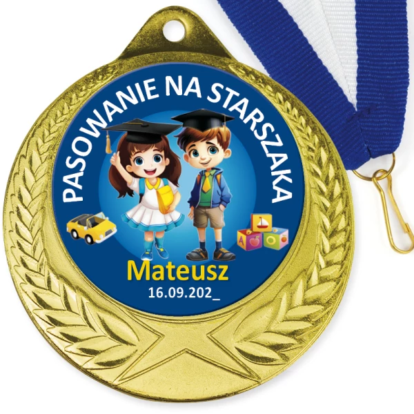 Medal Pasowanie na Starszaka – Imienny