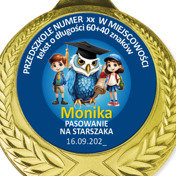 Medal Pasowanie na Starszaka – Imienny