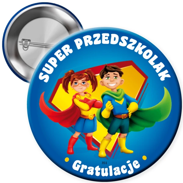 Przypinka Super Przedszkolaka