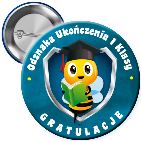 Przypinka Ukończenie 1 klasy