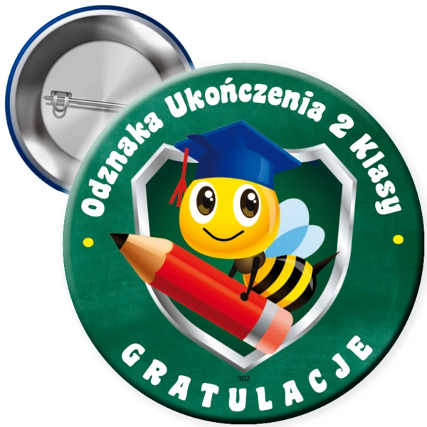 Przypinka Ukończenie 2 klasy