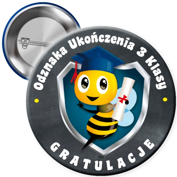 Przypinka Ukończenie 3 klasy