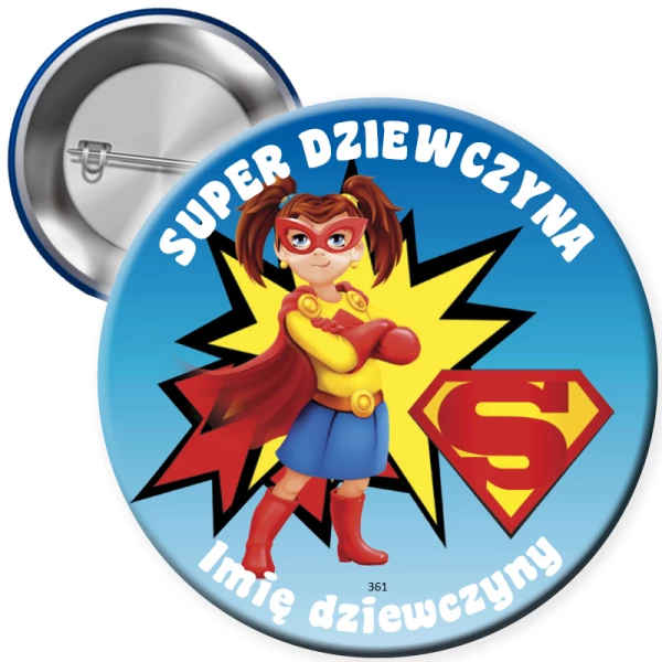 Przypinka Super Dziewczyny