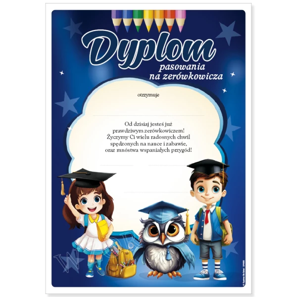 Dyplom Pasowanie na Zerówkowicza