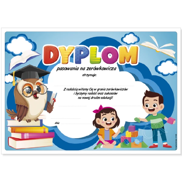 Dyplom Pasowanie na Zerówkowicza
